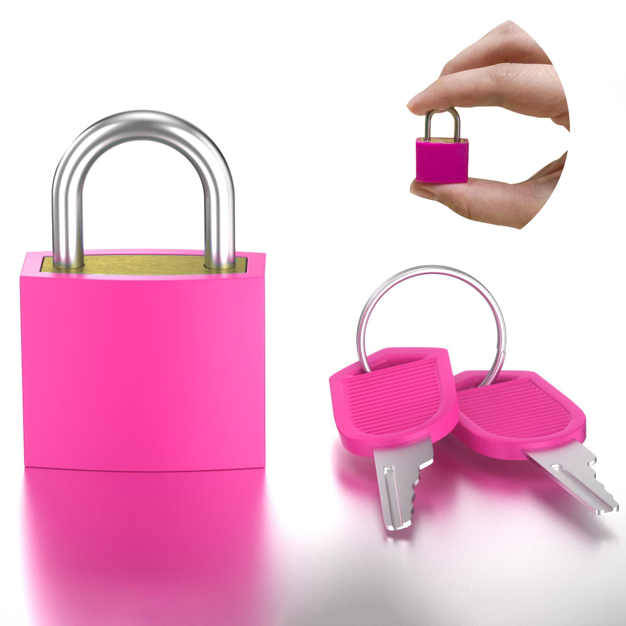 Lot De 10 Mini Cadenas Colorés Avec Clés – Petits Cadenas Valise, Casier, Sac De Voyage