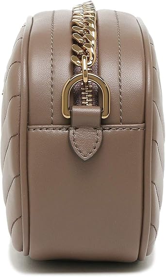 Tory Burch 60227 4 250 Classic TAUPE Shoulder Bag, Glittery Chevron, Small Size, Women's