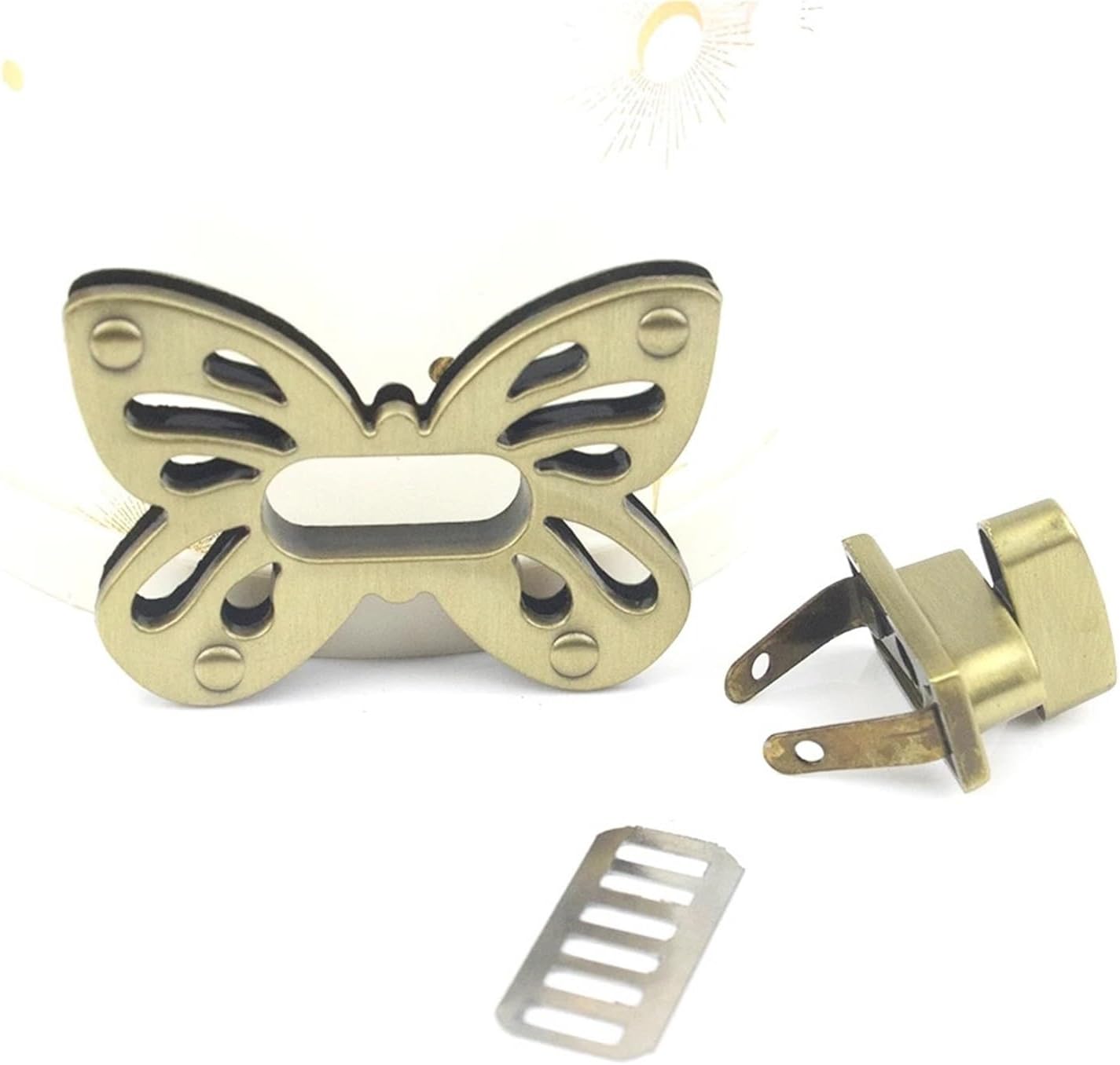 Metal Turn Lock Tawist Lock Clasp 1Pcs(Gun Metal)