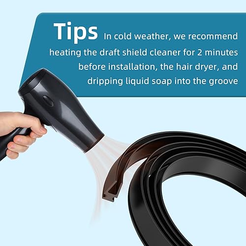 Miniatura 7 de Reemplazo de barrido de puerta Storm para Larson & Pella Storm Barrido expansor de puerta, para montaje de barrido de puerta de vinilo y metal, 2