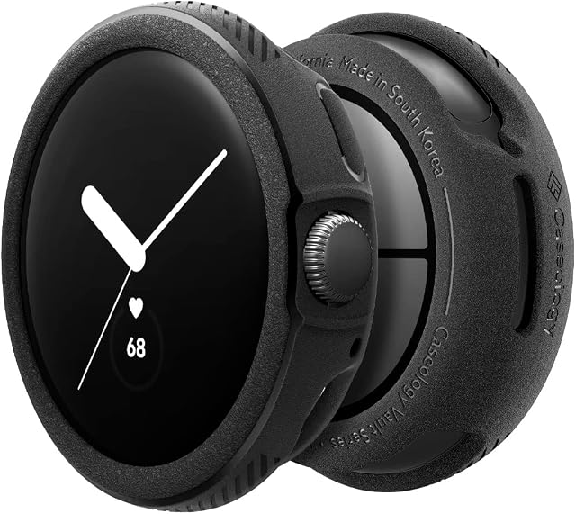 Caseology Vault Case Compatible with Google Pixel Watch 41mm (2022) - Matte Black