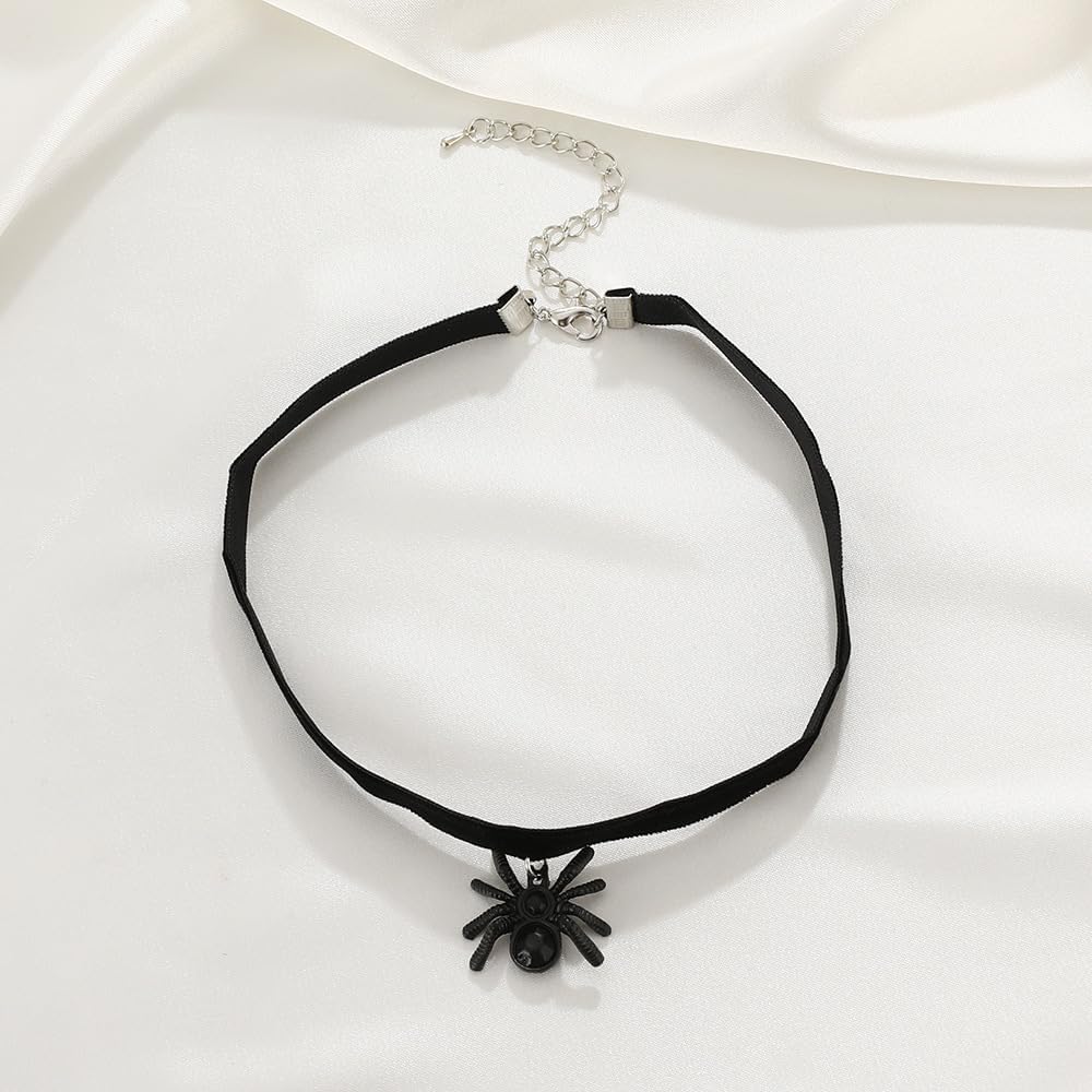 Gothic Spider Choker Necklace, Black Spider Choker Necklace For Women Goth Choker Halloween Costume Cosplay Jewelry - Image 5