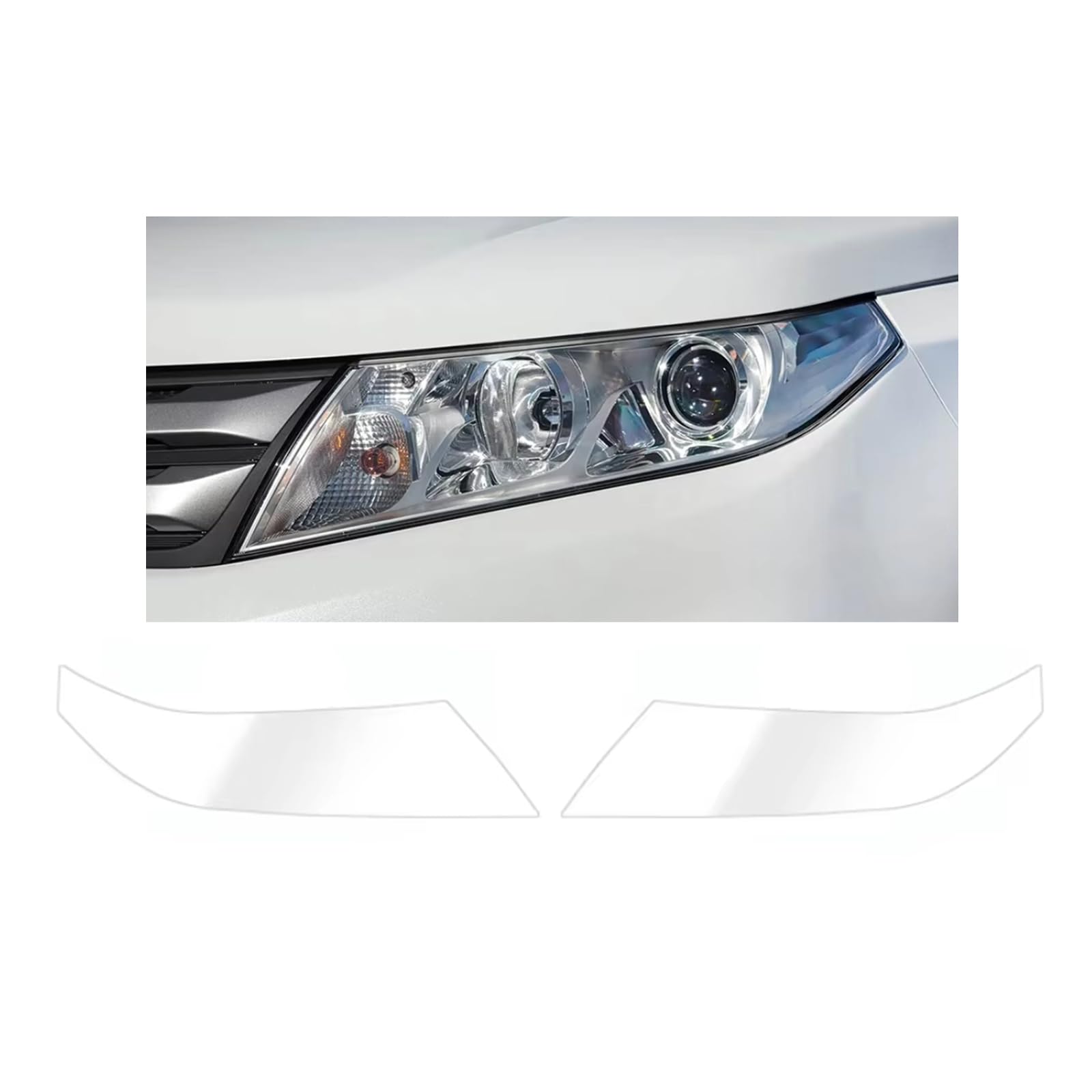 Headlight Film for Suzuki Vitara 2015-2026, 1Set Transparent/Smoke Black Car Headlight TPU Protective Film