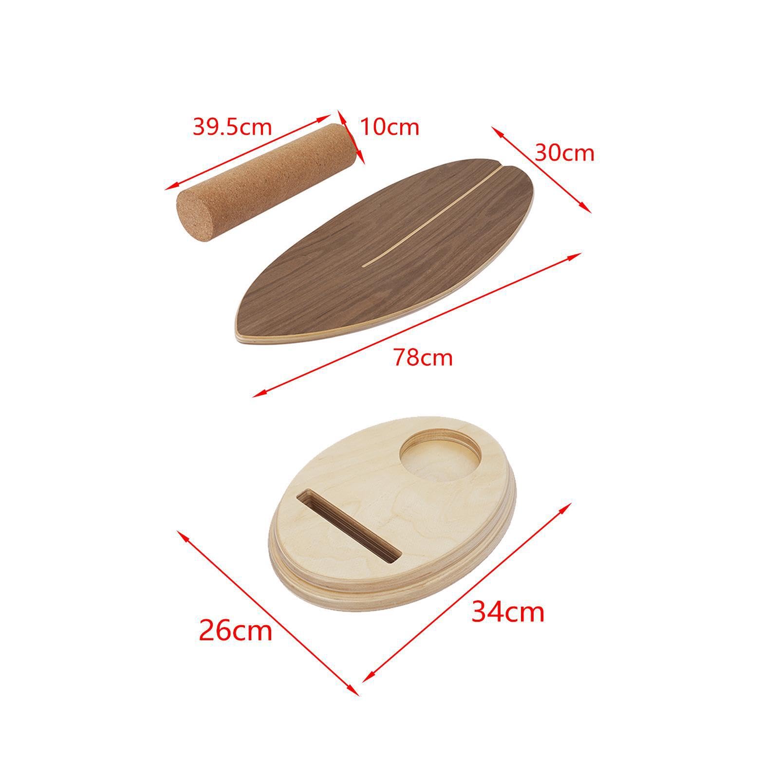Tabla de equilibrio para adultos y niños, tabla de equilibrio de Para madera para entrenamiento de surf y patineta, mayor estabilidad y agilidad, de de Para madera para