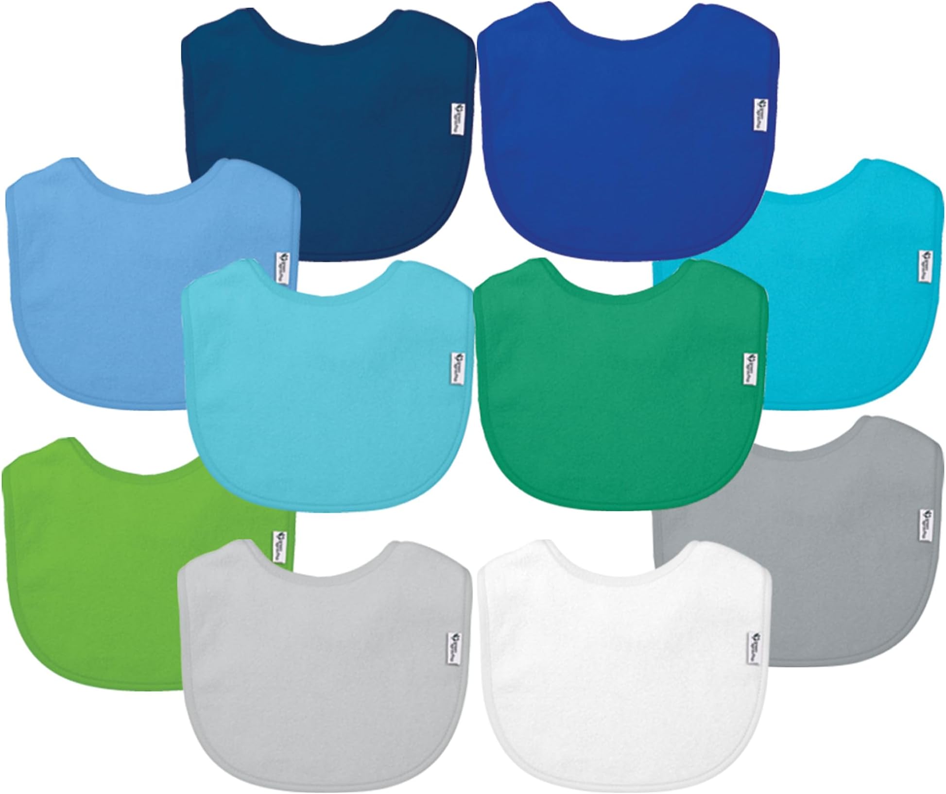 green sprouts Stay-dry Infant Bibs, 10 Count
