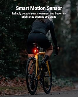 MagicShine SEEMEE 300/400 Bike Taillight,300/400 Lumen Bike Tail Light,360° Visible Smart Brake Sensor IPX6 Waterproof Rear Bike Light for Night Riding