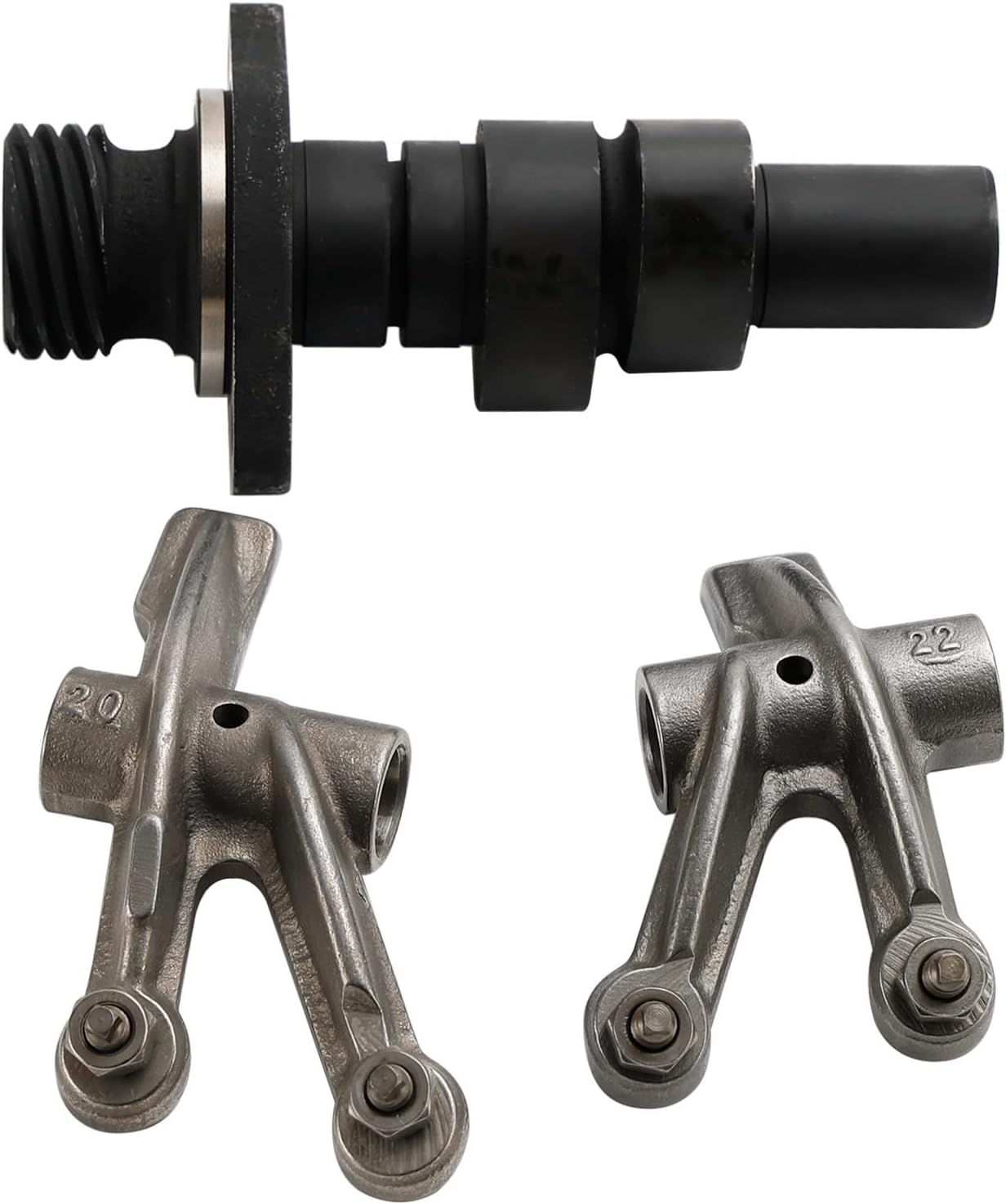 Areyourshop Camshaft Shaft Rocker Arms for SUZUKI GN250 1985-2001, TU250 1997-2001, DR250 1982-1987 12711-38211-000, 12711-38212-000, 12711-38200-000