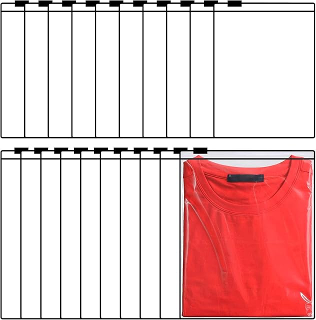 Xerteam 20 Pcs Travel Clothes Storage Bags, Plastic Zip-Lock Seal Clothes Bags, Space Saver Transparent Luggage Organiser Pouch Waterproof for Clothes, Shoes, Cosmetics, Toiletries