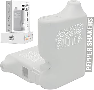 Portable Pepper Shaker (White) - Versatile Seasoning Set, Multi Functional Salt Dispenser Spice Shakers for Easy Use - Convenient & Discrete Plastic Salt and Pepper Dispenser for Fine Spices