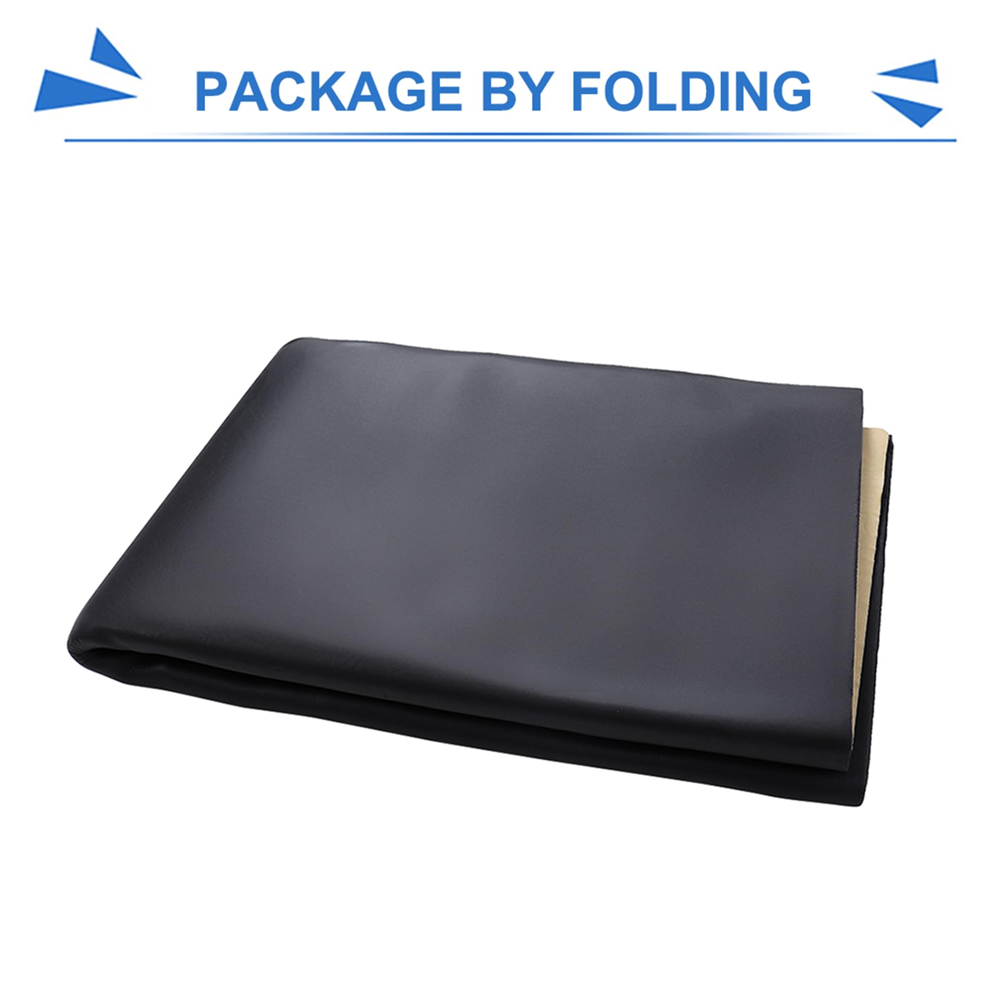 sourcing map 300cmX100cm Aislante Térmico Insonorizante Negro Forro Papel Adhesivo 8mm De Espesor Espuma Aislante Acústico Insonorización Coche
