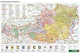 österreich landkarte  Österreich Verwaltung - A3, Planokarte 1:1.300.000 (freytag & berndt Poster + Markiertafeln)