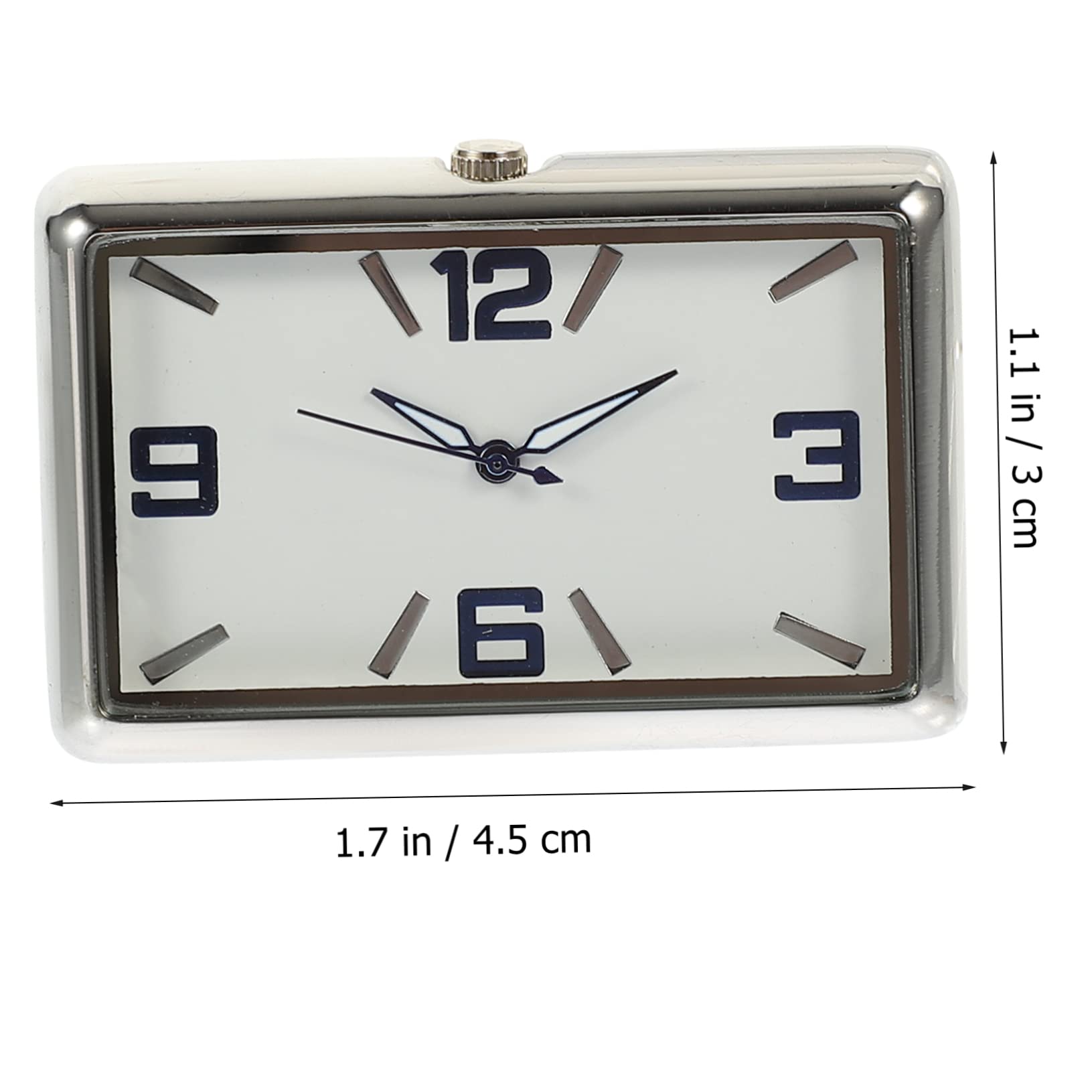 OUNONA 5piezas Reloj De Salpicadero Adhesivo Pequeño Reloj Analógico De Automóvil Decoración Práctica Para Coche y Oficina Fácil Instalación y Uso Tablero