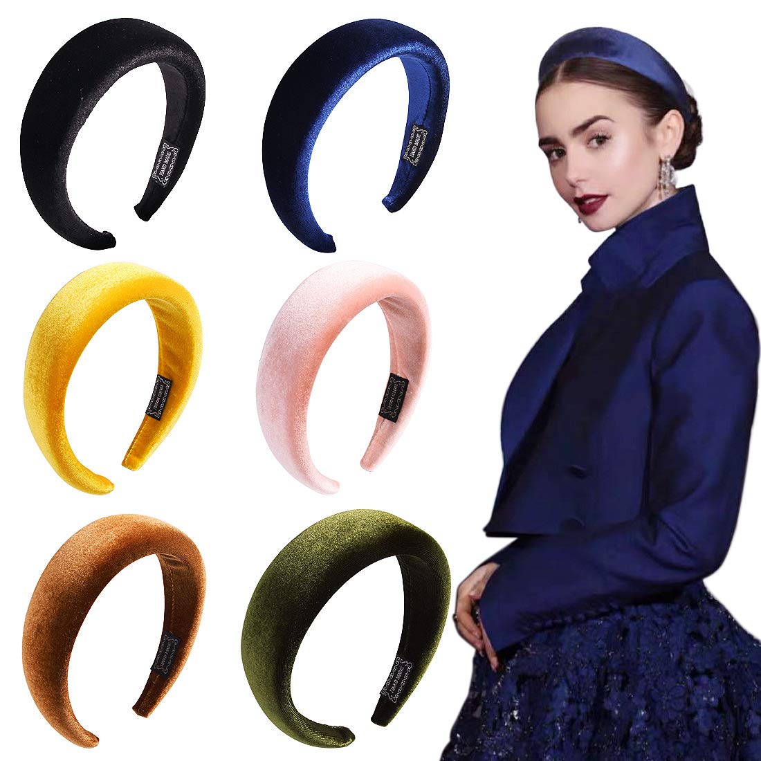 Amazon.com: Vpang 6 Pcs Velvet Padded Headbands Women Hair  display picture 1