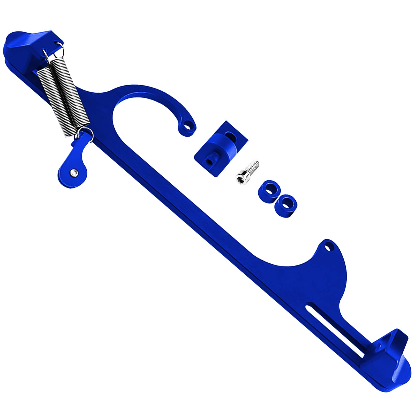 Throttle Cable Bracket for 4150 4160 Series Adjustable Carburetor Bracket Aluminum Throttle Brackets (Blue)