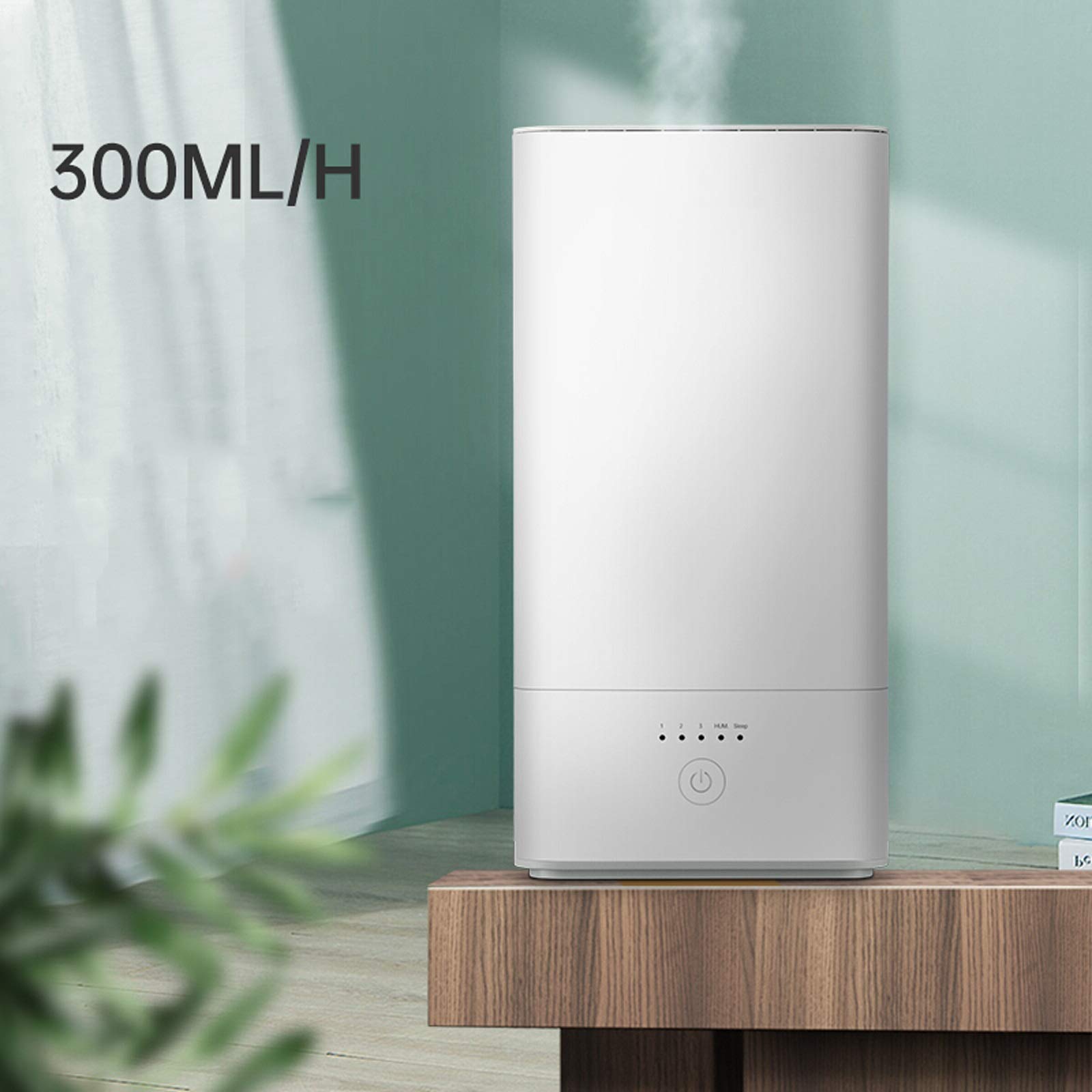 Humidificadores para dormitorio Humidificadores de llenado superior, humidificador de aire silencioso de 36 dB, humedad constante inteligente y apagado automático sin agua, humidificador con niebla fr