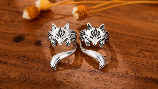 Amazon.co.jp: ルナリ 狐 イヤーカフ 左右ペア セット キツネ