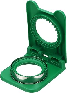 sourcing map Cortador de sándwich, cortador redondo de galletas adecuado para almuerzo y caja Bento, color verde oscuro