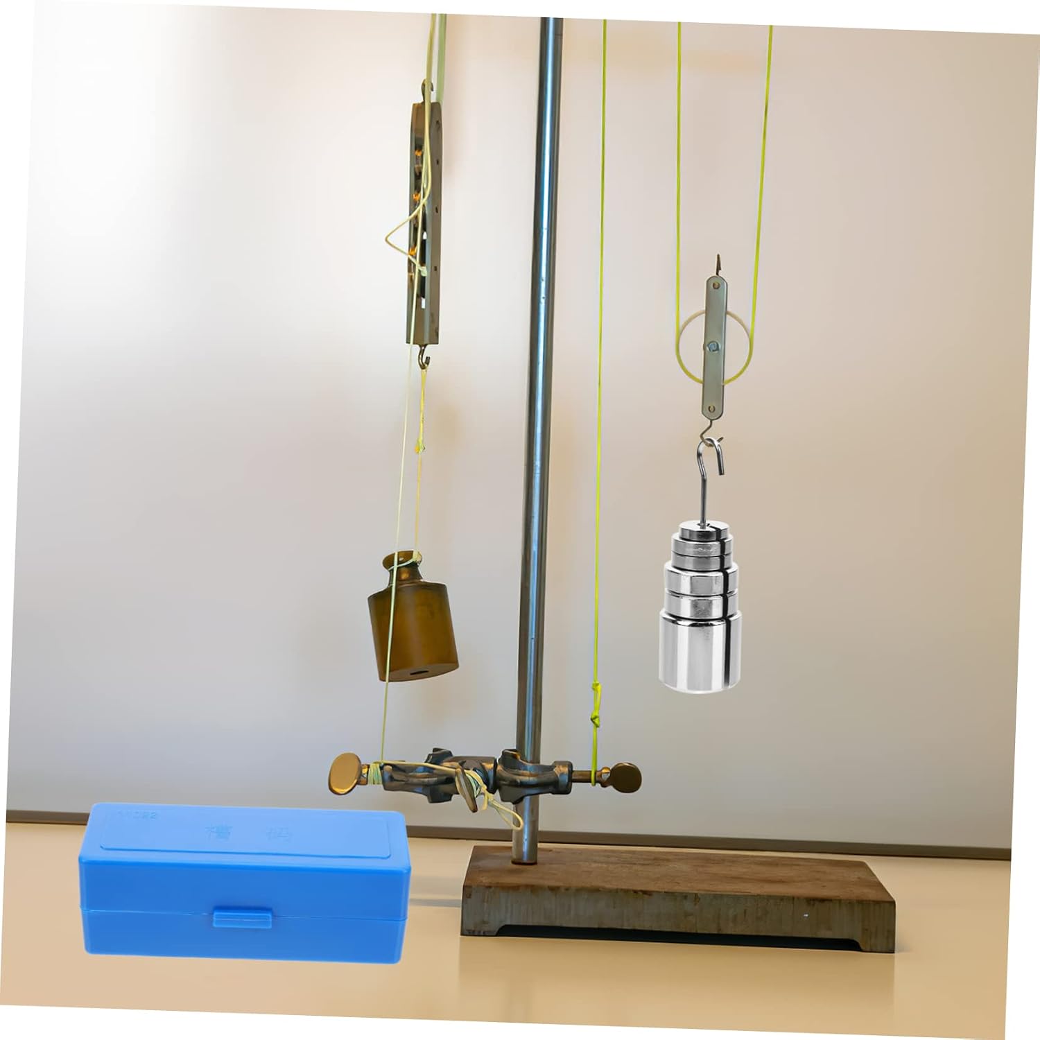 MAGICLULU 1set Physics Lab Weight Set Metal Slotted Mass Hanger for Experiments Hooked Weights Set Slotted Mass for Labs
