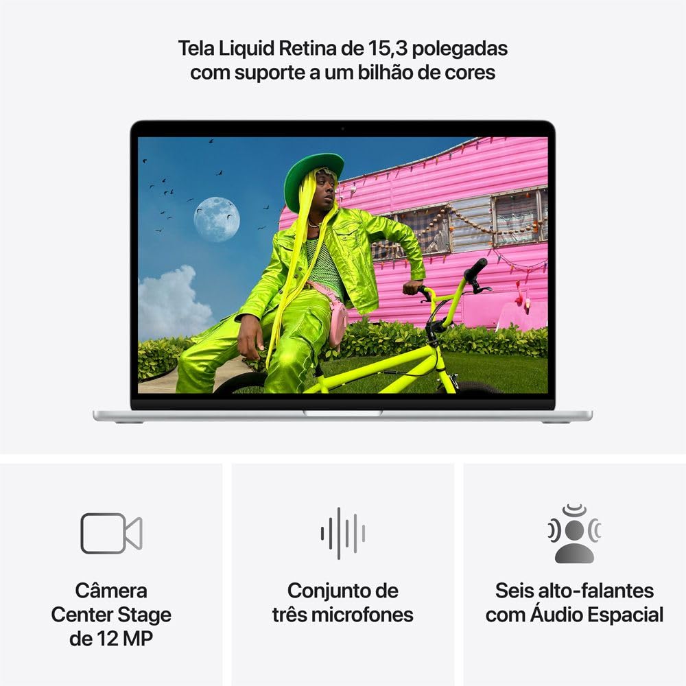 Apple 2026 MacBook Air (de 15 polegadas, Chip M5 da Apple com CPU