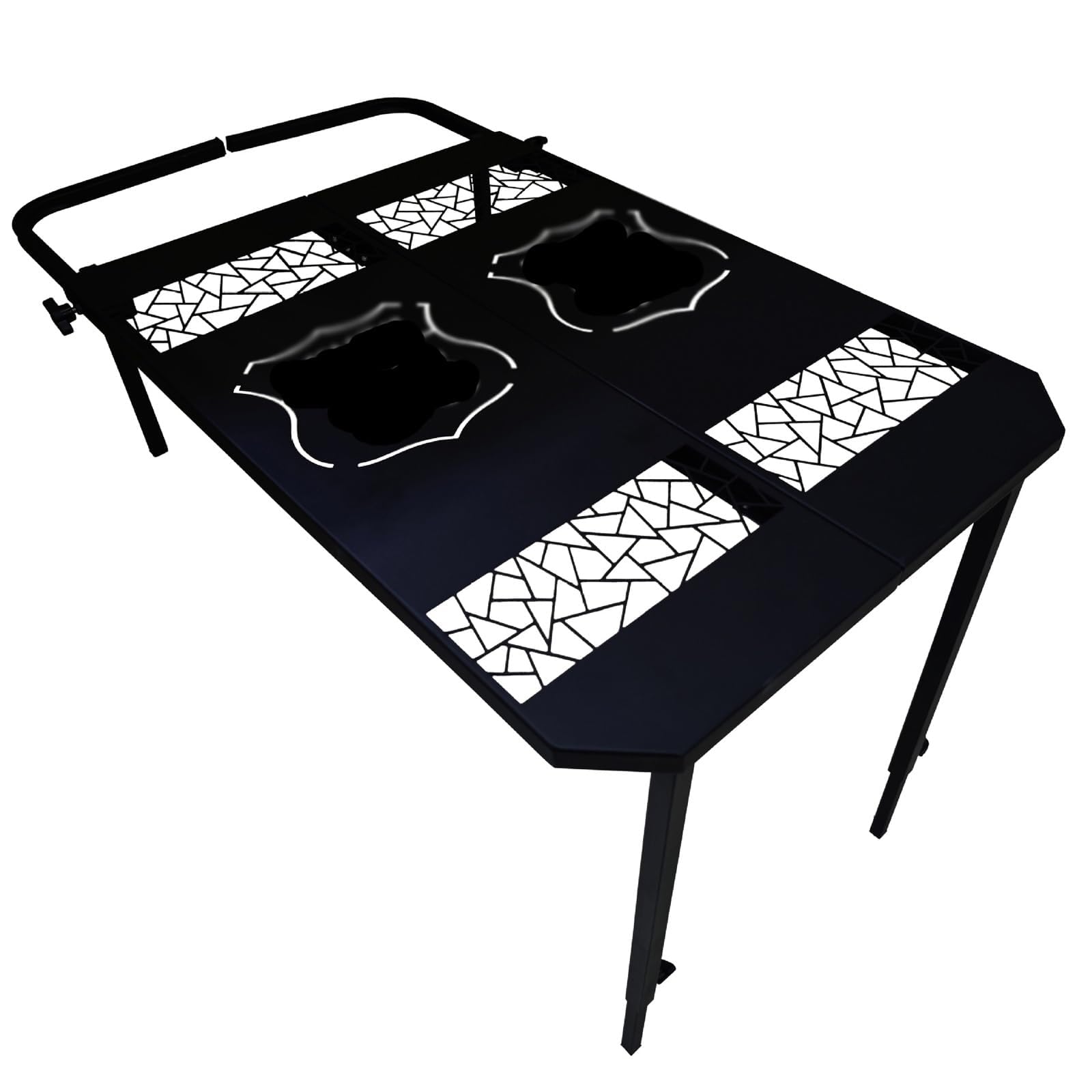 Table de jardin design pneu de voiture compacte et pliable 70 x 50 cm