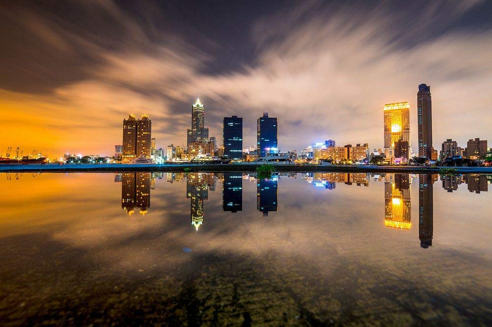 Amazon Co Jp 台湾の高雄壁紙 世界の壁紙 キャンバス ステッカー 印刷 壁紙ポスター はがせるシール式 写真 特大 絵画 壁飾り60cmx40cm ホーム キッチン