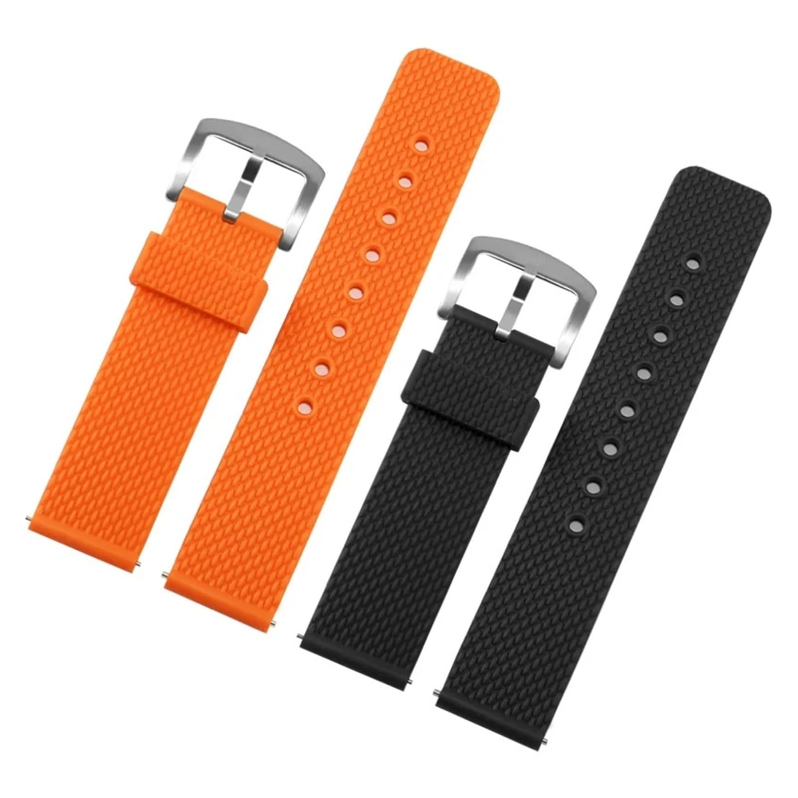 Générique NASUNJIA Bracelet De Montre En Caoutchouc À Dégagement Rapide, 18, 19, 20, 21, 22, 23, 24 Mm, Étanche, En Silicone
