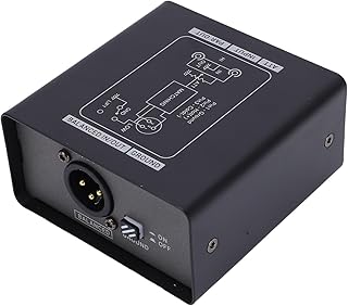 Zopsc Audio Signal Isolator, Current Noise Eliminator, Three Level gain Adjustment, Dual Channel Independent Isolation for Conference Microphones Mixing Consoles Audio Players
