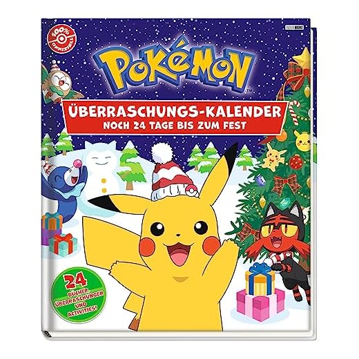 Pokémon: Überraschungskalender: Noch 24 Tage bis zum Fest: 24 Bücher, Überraschungen und Activities!