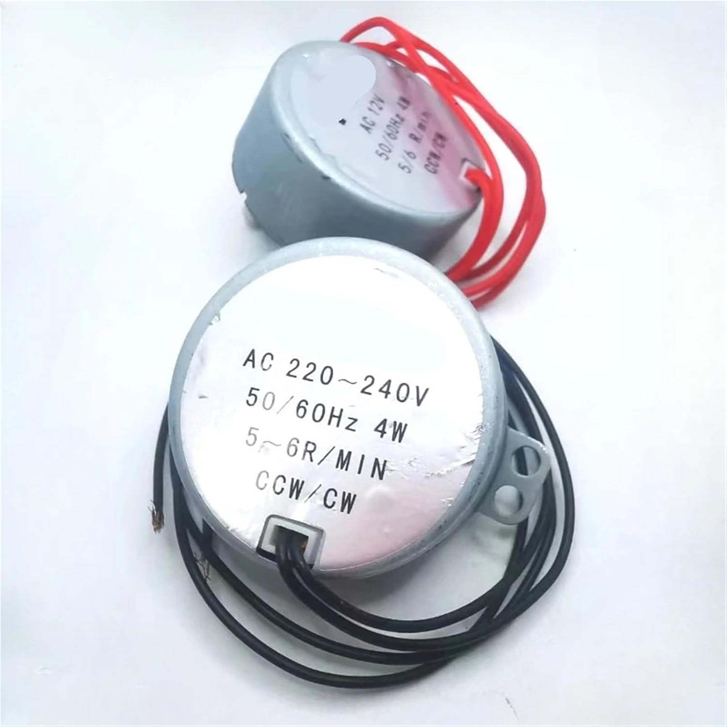 1Pcs Stable Motor 5-6 R/min Pro TYC-50 AC 220V 12V 50/60Hz 4KGF.CM 4W CW/CCW Microwave Turntable for Electric Fan(AC 220-240V)