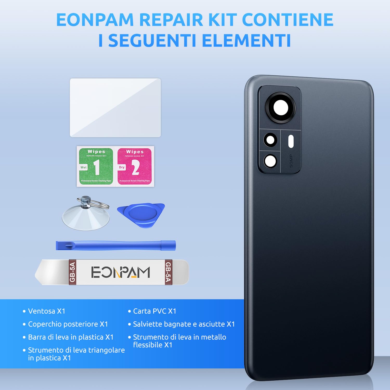 Coperchio Per Xiaomi 12T / 12T PRO Nero - Foto 3