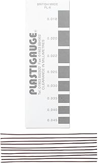 Alépoc - Plastigauge Gris PL-X 10 brins - Jauge de précision 0.018 à 0.045mm - Mesure le jeu par écrasement des coussinets de paliers lisses de moteurs à grande vitesse - Utilisation simple et rapide.