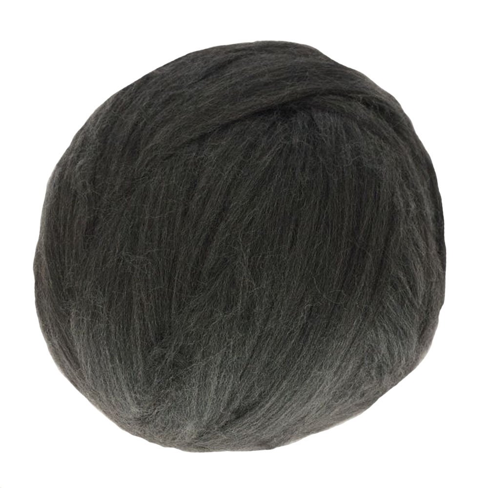 Dicke Wolle Zum Häkeln 1000g Super Chunky Garn Sperrkolumige Roving Garn Hand Arm Strick Wurf Decke Garn Home Wand Dekoratives Garn(Dark Grey)