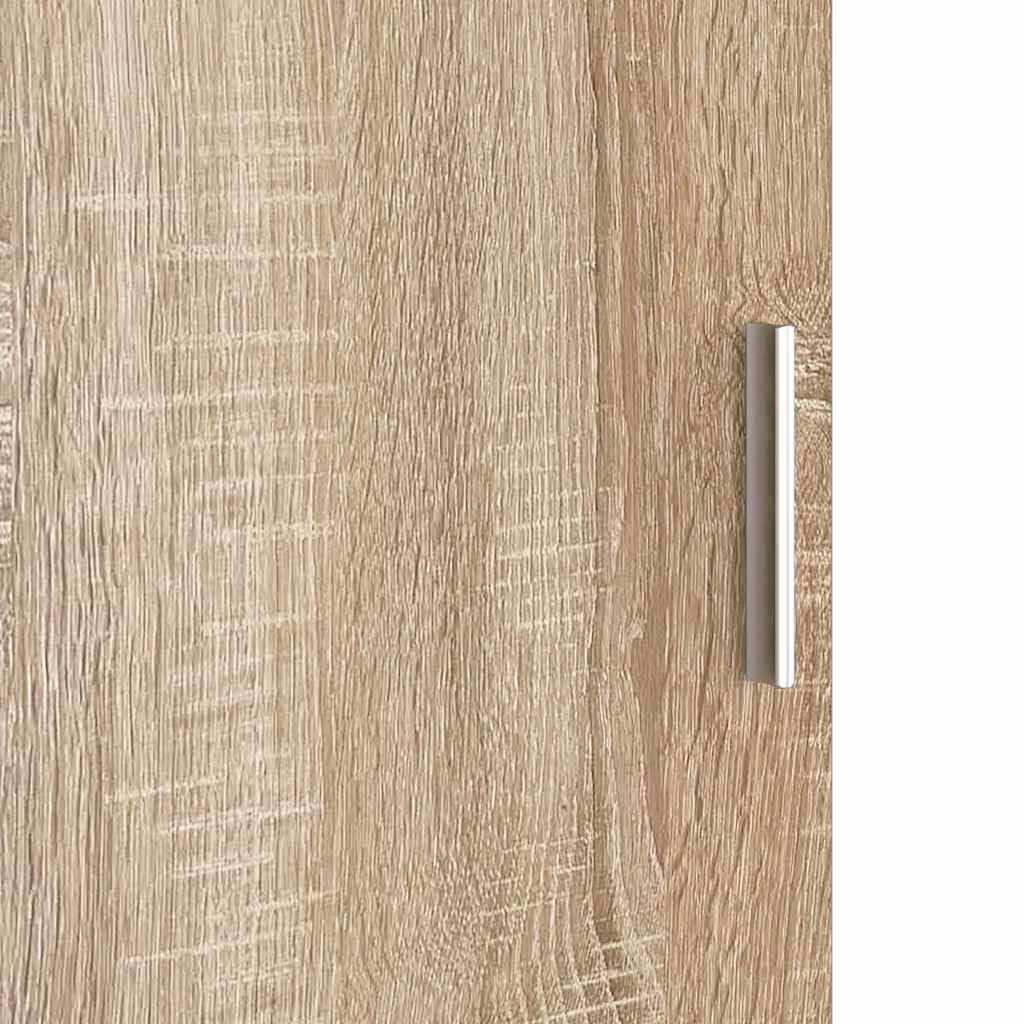 vidaXL Haut Armoire Chêne Sonoma 31.5 x 32 x 122.5 cm, Meuble Haut rectangulaire Moderne, Rangement Efficace, Style Minimaliste, déco Tendance pour Salon