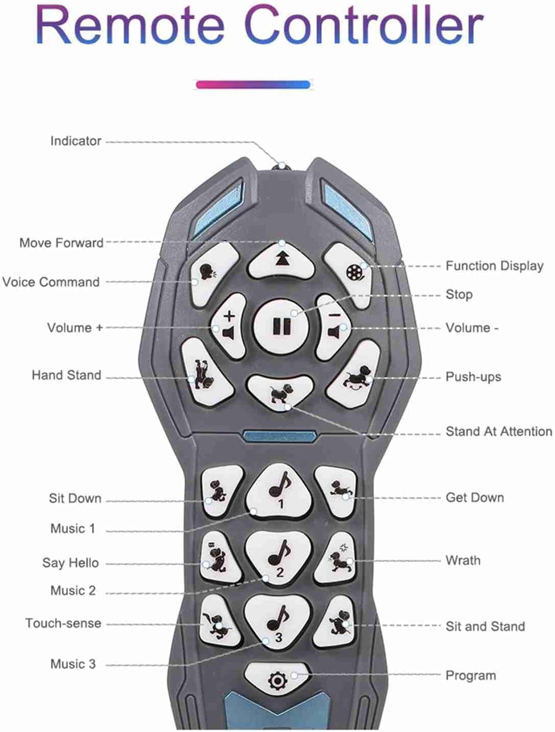 GoolRC Electronic Pets Robot Dog Stunt Dog Voice Command Programmable Touch-Sense Music Song for Birthday