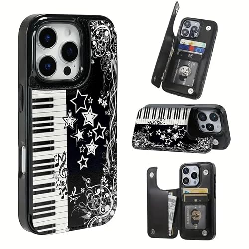 Piano Star Phone Wallet Case