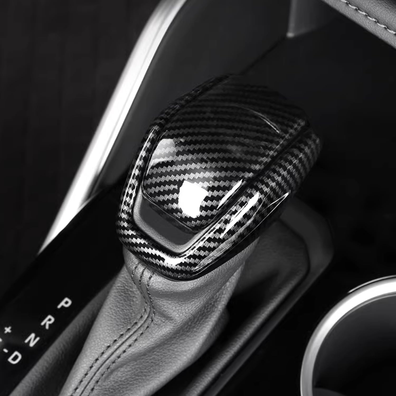 Car Accessories Fit for Toyota Highlander 2020~2023 Toyota RAV4 2019-2023 2024 2025Gear Shift Lever Knob Shifter Head Cover Trim ABS Carbon Fiber Color