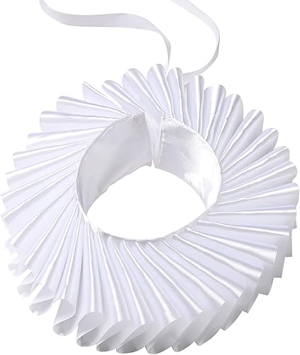 BABEYOND Renaissance Isabelino - Gargantilla de payaso con cuello con volantes