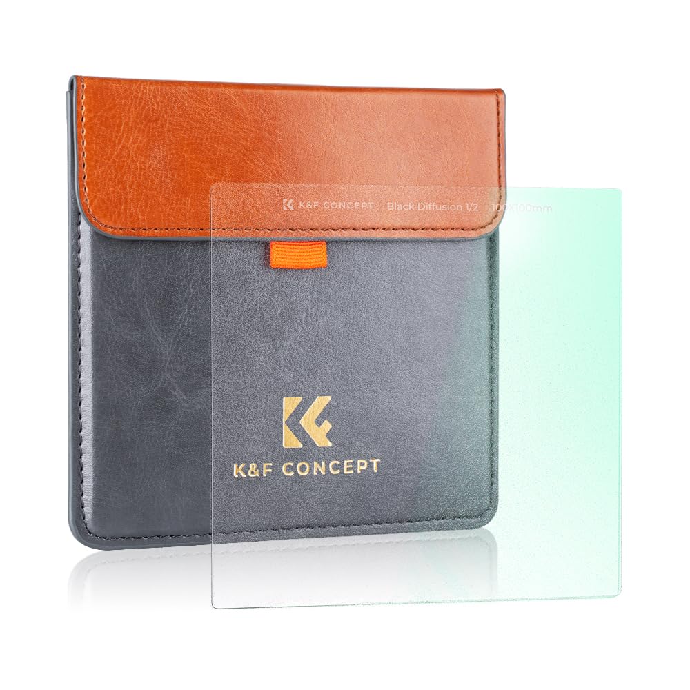 KF Concept 角型ブラックディフュージョン1/1 28層ナノコーティング ソフト効果 コントラスト調整用 レンズフィルター 光学ガラス 超薄枠 撥水 撥油 擦り傷防止 100*100*2mmメーカー直営 Amazon | K&F CONCEPT 角型ブラックディフュージョン1/2 28層ナノ