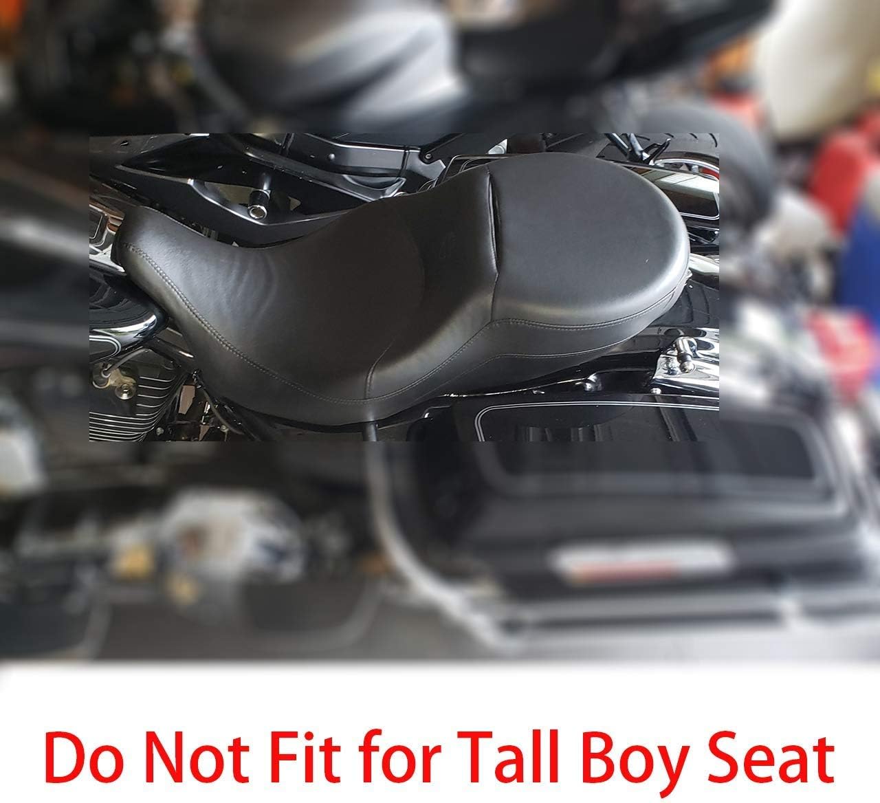 HDBUBALUS Adjustable Driver Backrest with Mount Fit for Harley Touring Road King Electra Glide CVO 2009-later