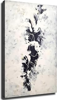 The Deep by Jackson Pollock Vintage Poster,Abstract Wall Painting Canvas Painting Wall Art Poster, for Bedroom Living Room Decor Gift (Framed,16 * 24inch)