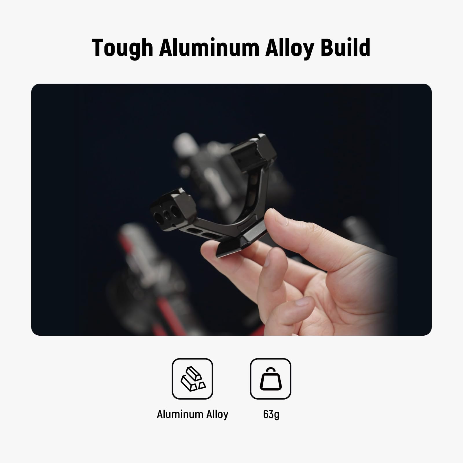 NEEWER Adapter montażowy do RS3 Pro i RS4 Pro, płytka szybkiego uwalniania typu Arca z szyną NATO, kompatybilna z baterią SmallRig Shoulder Rig V Mount Battery DJI RS 3 PRO RS 4 PRO, GA030P