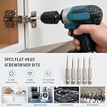 5 Pcs Magnetic Triangle Head Screwdriver Bits | 1/4" Hex Shank, S2 Steel, Triangular Tips, 1.8mm, 2mm, 2.3mm, 2.7mm, 3mm, 50mm Length