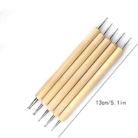 Vista 5 de Hamineler Herramienta de escultura de arcilla de silicona, herramientas de modelado para modelado, herramientas de modelado, herramienta de punteado