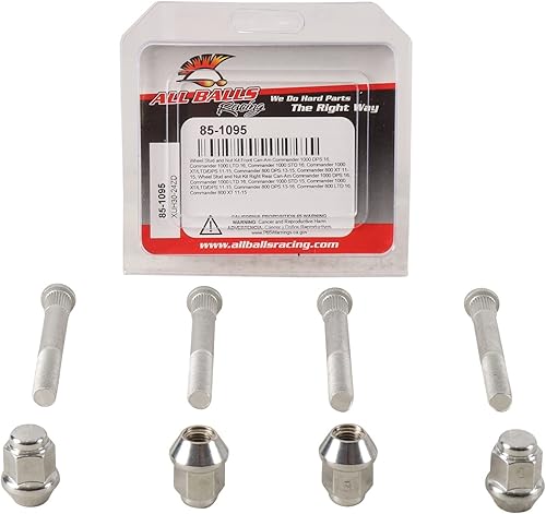 Miniatura 3 de All Balls Racing 85-1095 - Kit de tuerca y tuerca de rueda compatible conrepuesto para Can-Am Commander 1000 2015-2016, 1000 XTLTDDPS 2011-2016, 800