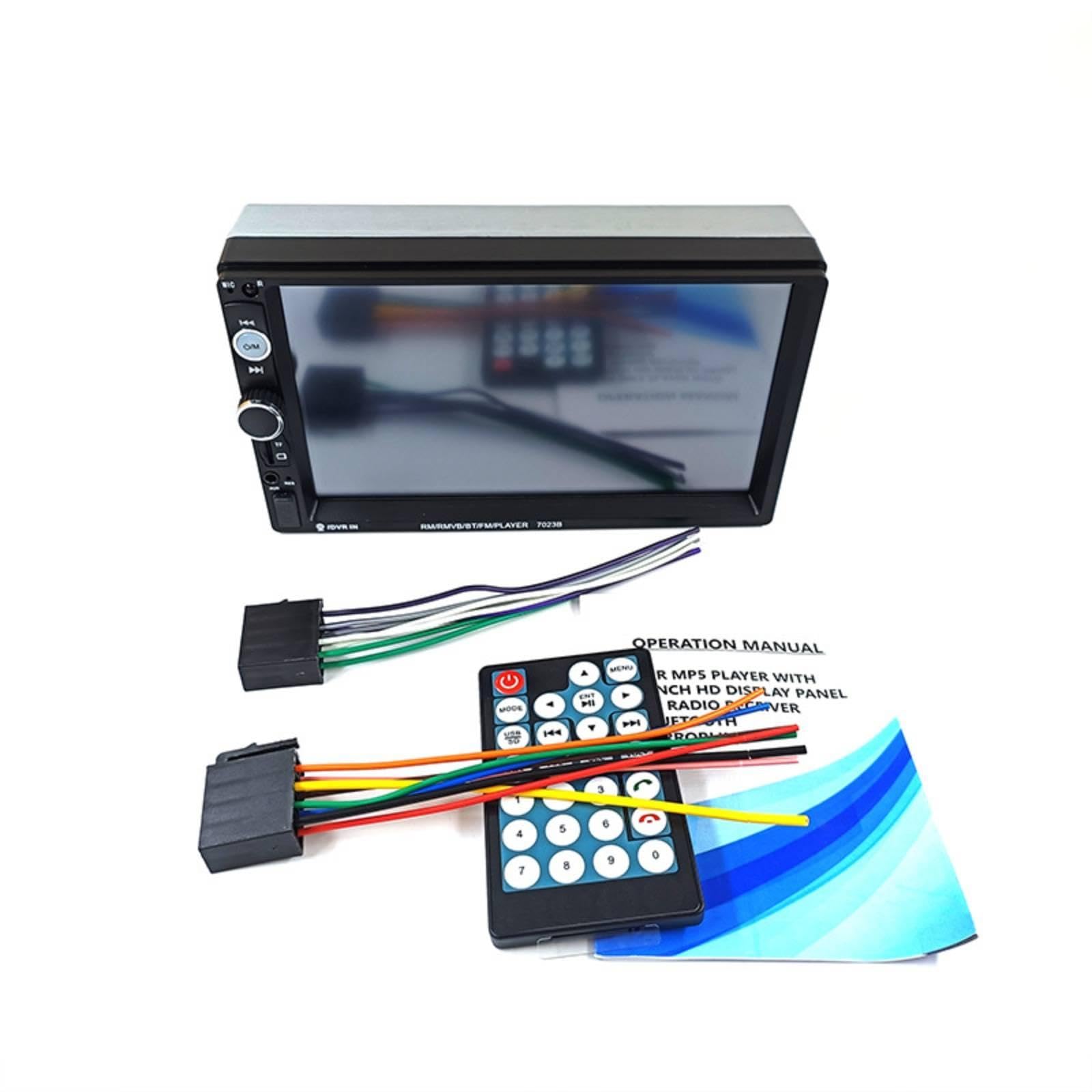 7-Inch Touchscreen Monitor Car Stereo Double Head Unit USB Double Radio for Budget Builds, Daily Driving, Older Dashboards-picture-31