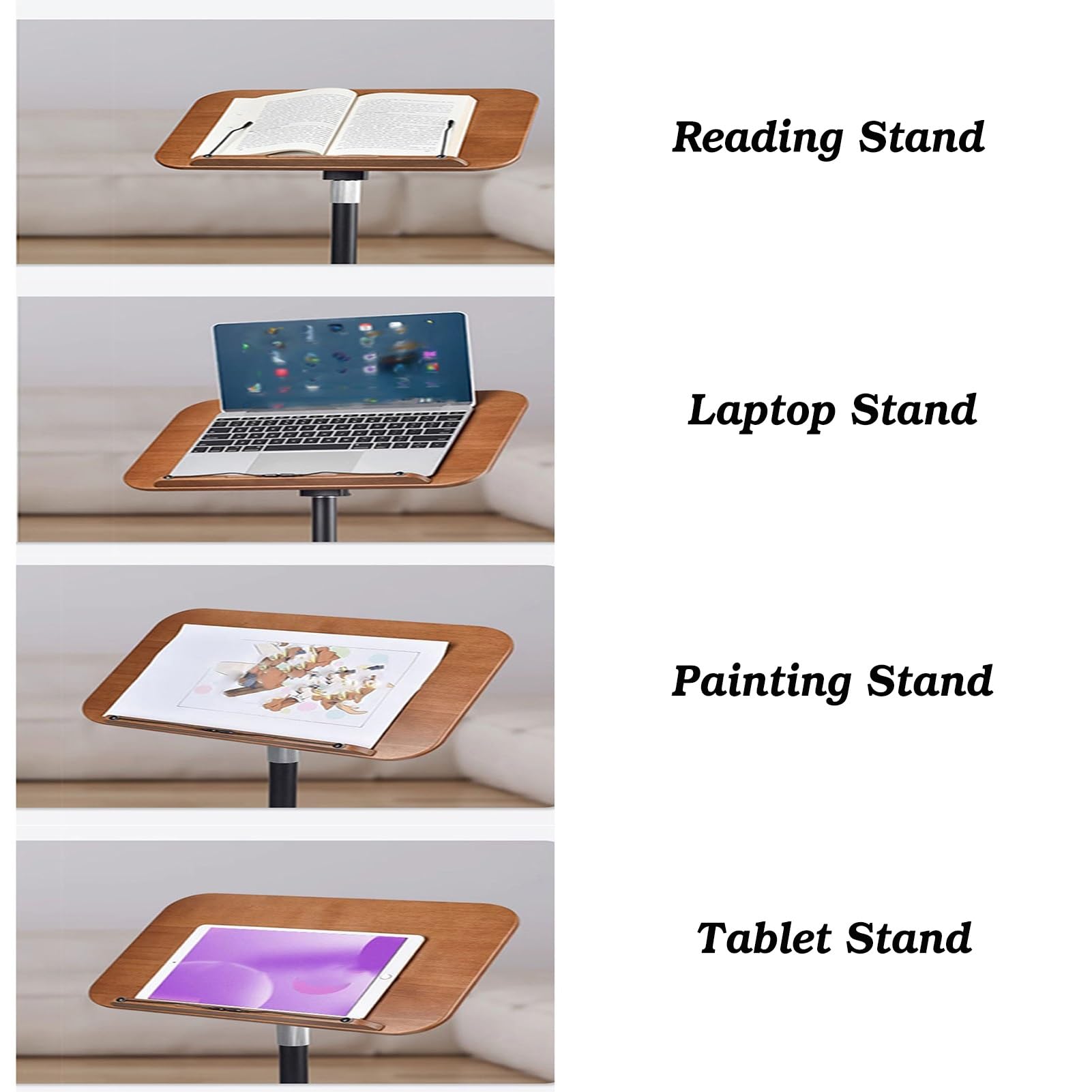 Supporto da lettura regolabile con elastico PaTablet supporto per & spartiti altezza 50130CMPerfetto per uso domestico e ufficio