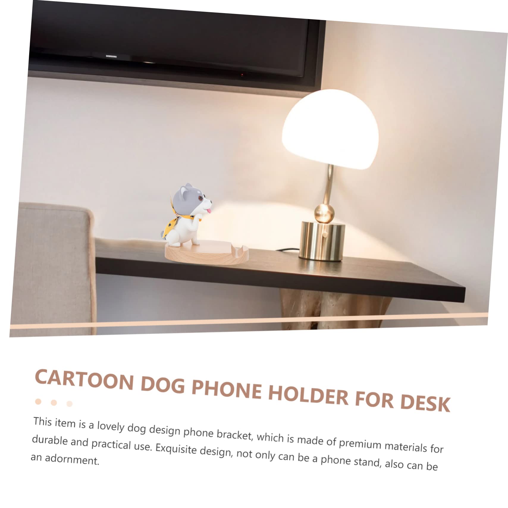 jojofuny 2pezzi Supporto Telefonico Per Cellulare Forma Di Cagnolino Design Adorabile e Supporto Stabile Per Videochiamate e Musica Accessorio Creativo Per Scrivania e Tavolo Per Amiche e