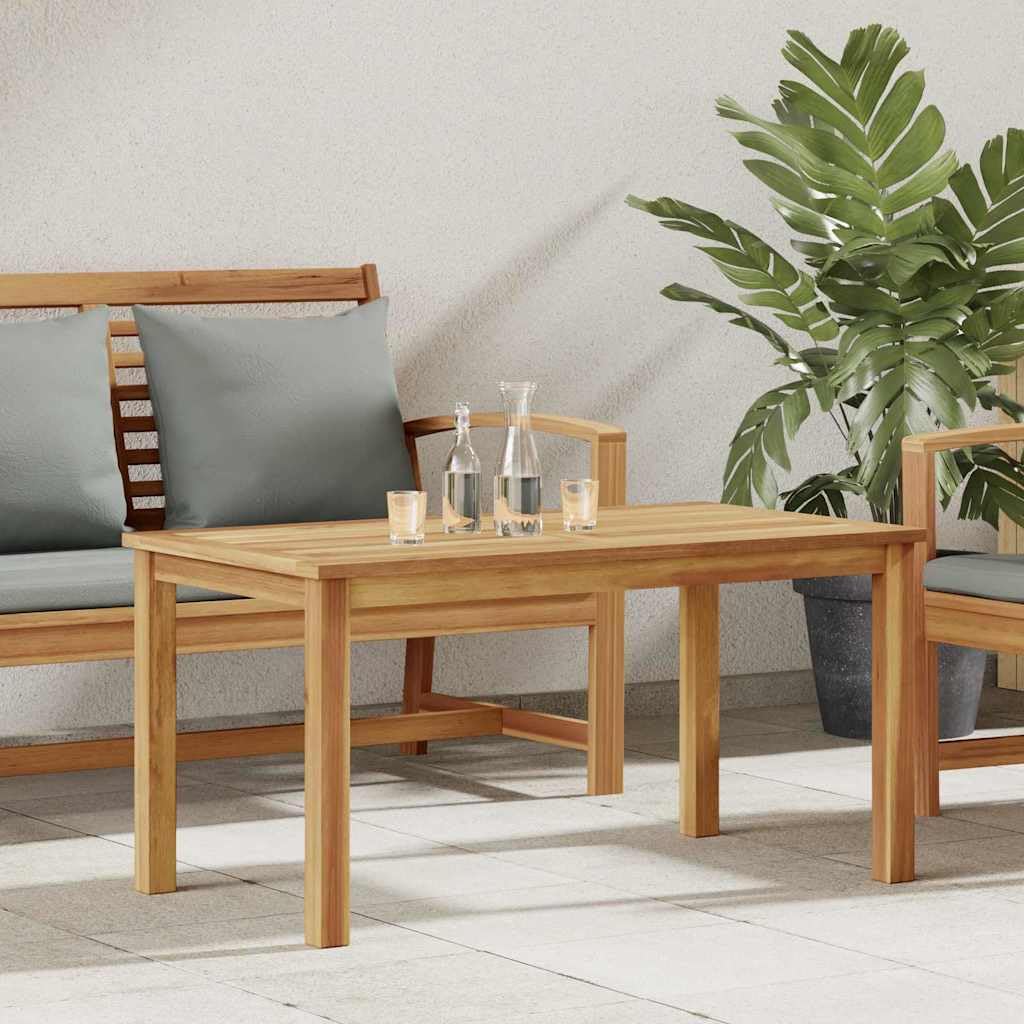 Table basse en teck massif marron de 90 cm, l'excellence du mobilier de jardin