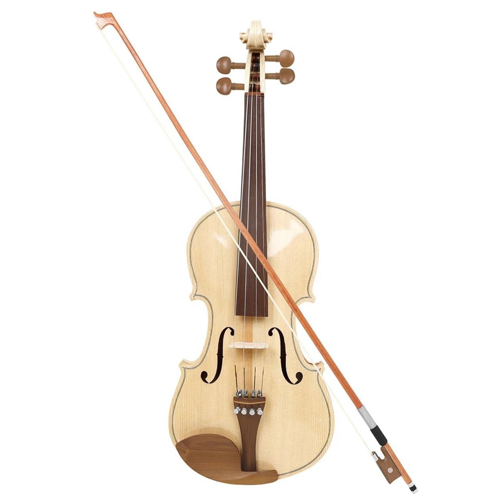 Violino 4/4 Pannello In Legno Di Abete Rosso Con Custodia Professionale Corde Per Arco Spalliera Accessori Per Principianti(Violin)