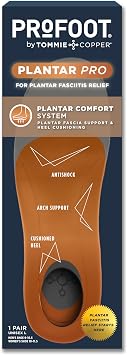 PROFOOT Plantar Pro Shoe Insoles for Men & Women High Arch Support Inserts with Shock-Absorbing Heel, Energy-Return Cushioning, Antishock Comfort - M